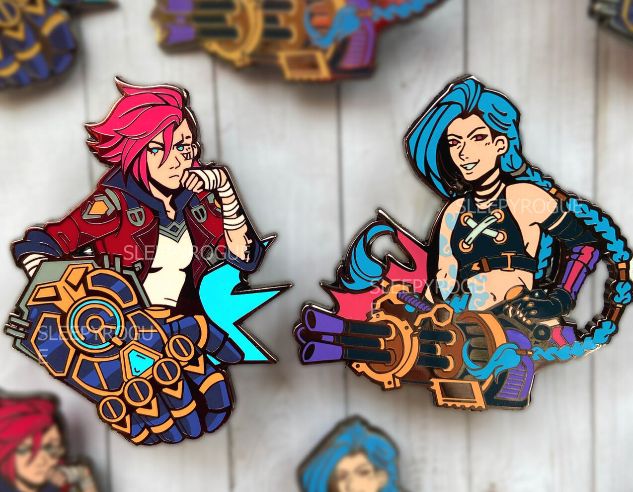 Vi and Jinx Pins