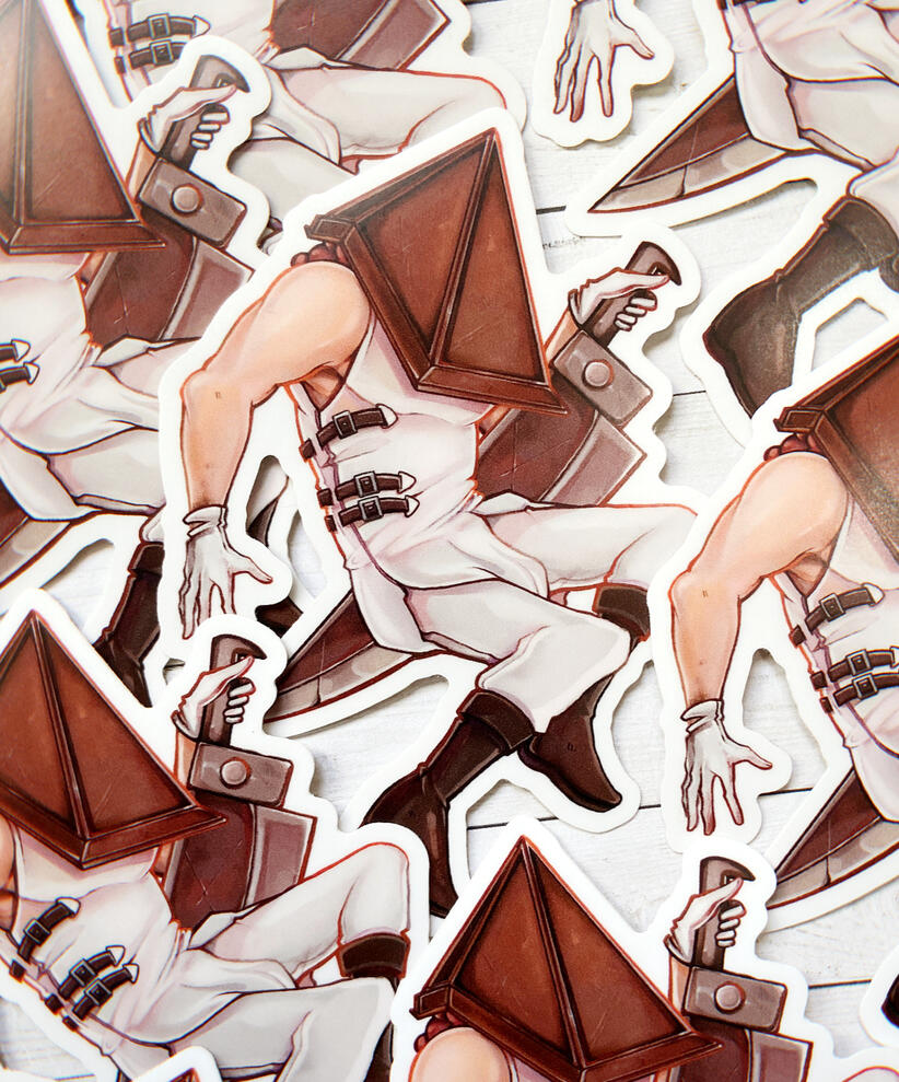 Red Pyramid Thing, Stickers